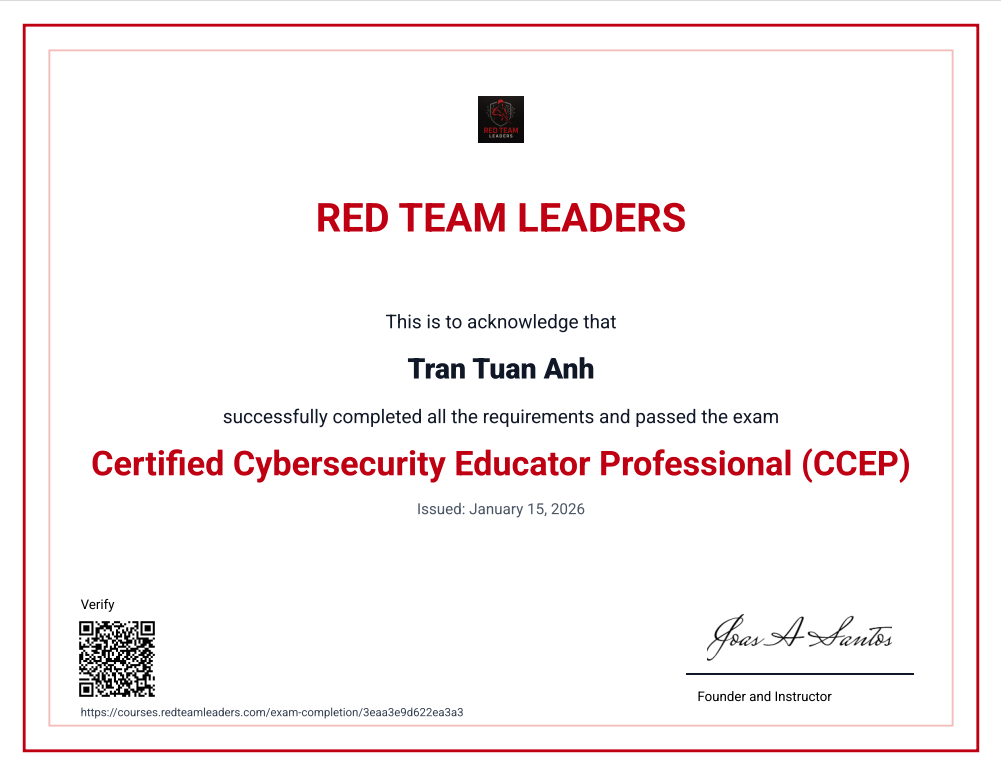CCEP Certificate
